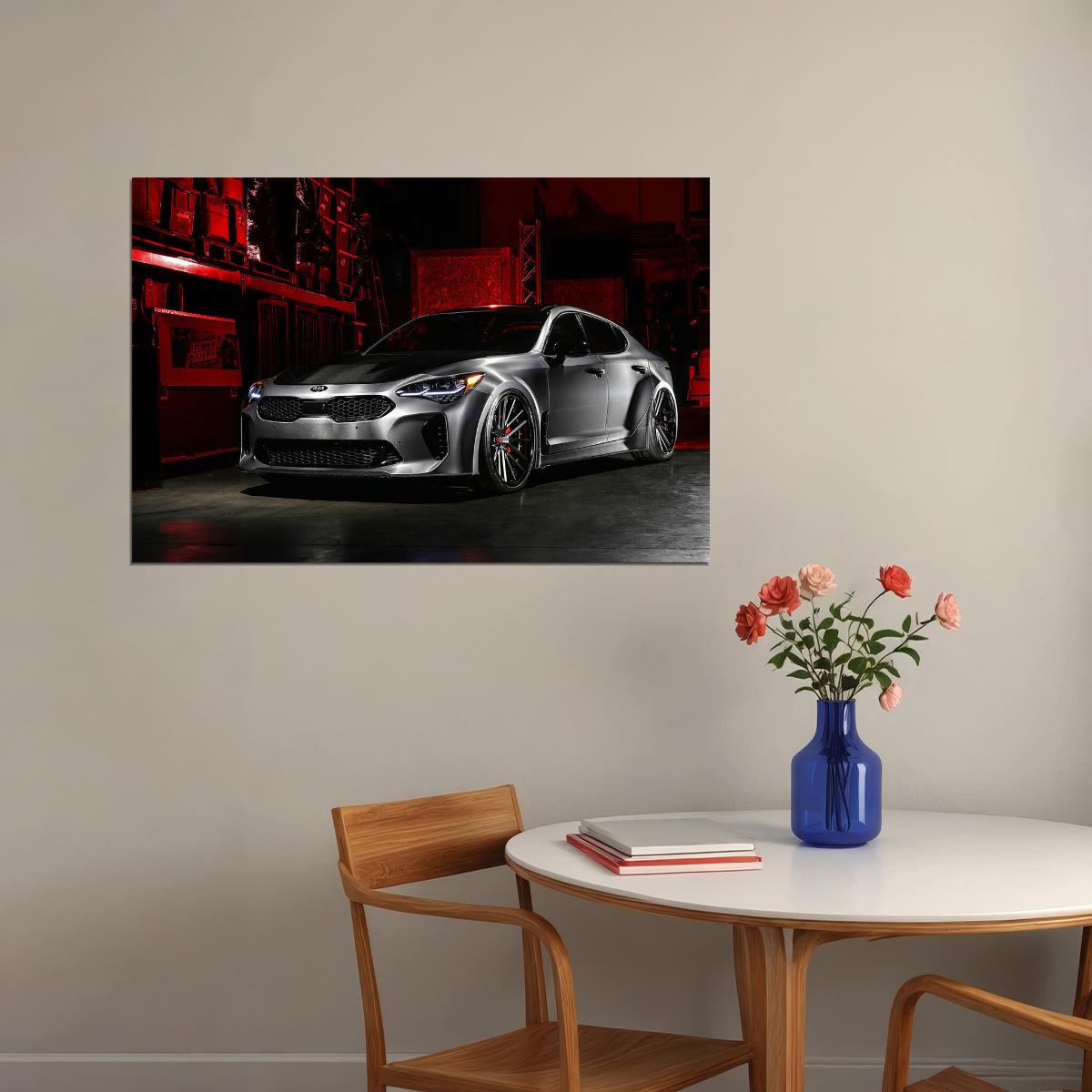 Dub Kia Stinger G Sports Car Luxury Car Poster Wall Art Print Home Wall Decor - xonomax