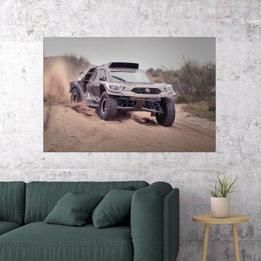 Ssangyong Rexton Dkr Off Road Luxury Car Poster Wall Art Print Home Wall Decor - xonomax