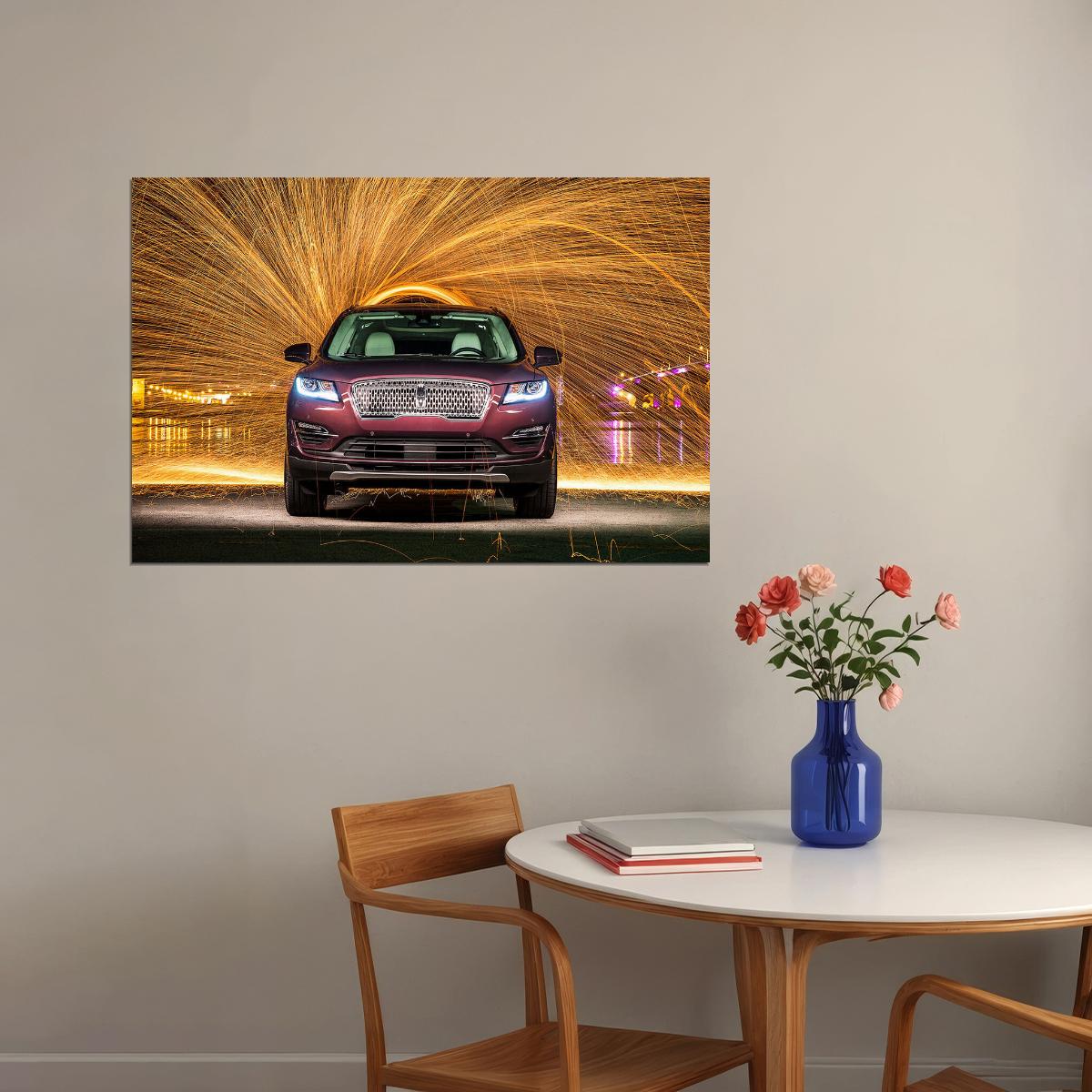 Lincoln Mkc Black Label Sports Car Luxury Car Poster Wall Art Print Home Wall Decor - xonomax
