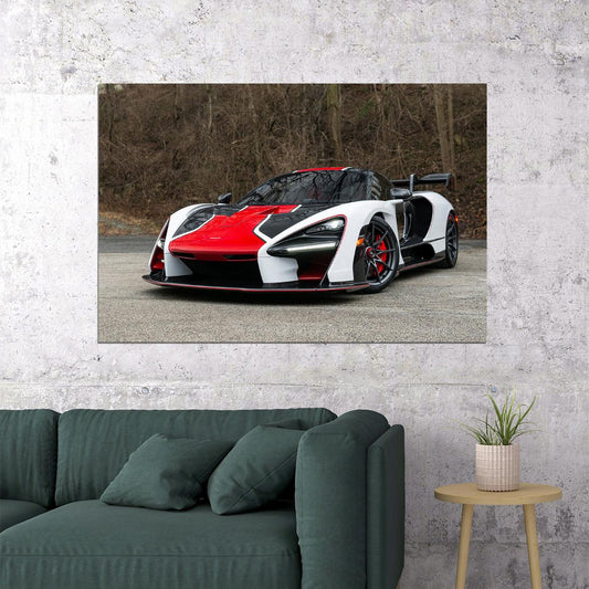 Mclaren Mso Senna Champions Theme Sports Car Poster Wall Art Print Home Wall Decor - xonomax