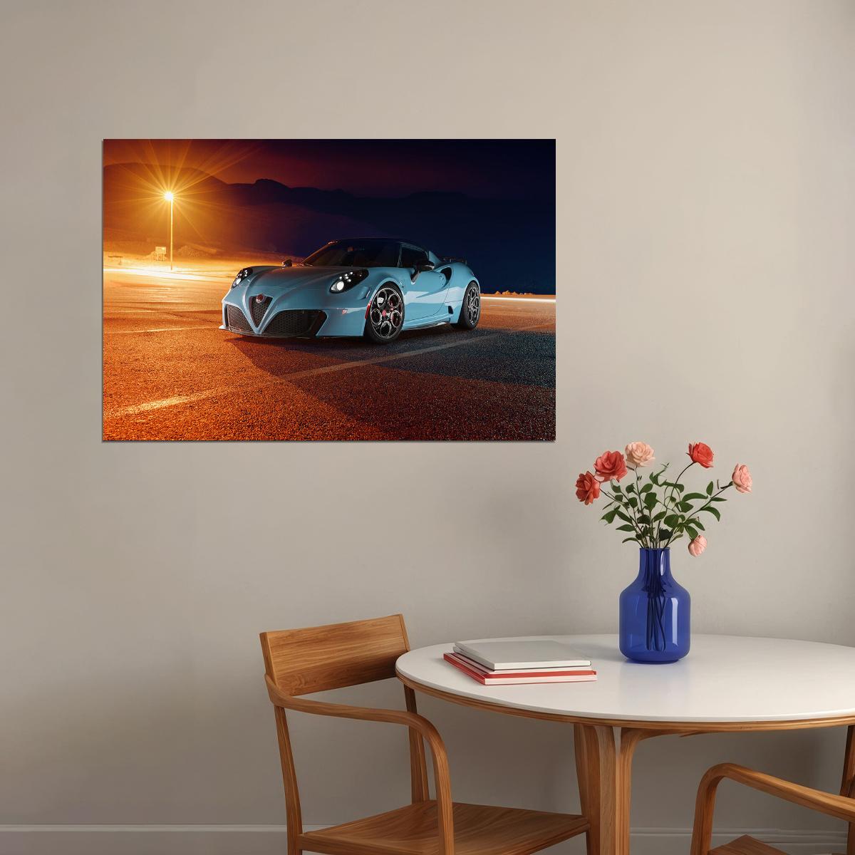 Pogea Racing Zeus Sports Car Racing Car Poster Wall Art Print Home Wall Decor - xonomax