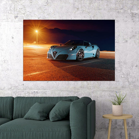 Pogea Racing Zeus Sports Car Racing Car Poster Wall Art Print Home Wall Decor - xonomax