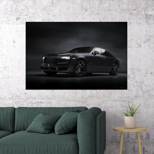 Rolls Royce Ghost Black Badge Classic Car Poster Wall Art Print Home Wall Decor - xonomax