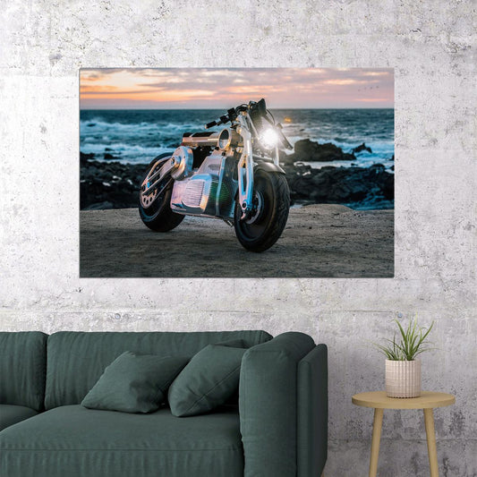 Curtiss Zeus Concept Racing Motorcycle Design Poster Wall Art Print Home Wall Decor - xonomax