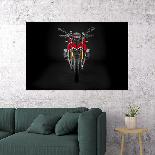 2020 Ducati Streetfighter V4 Racing Motorcycle Poster Wall Art Print Home Wall Decor - xonomax