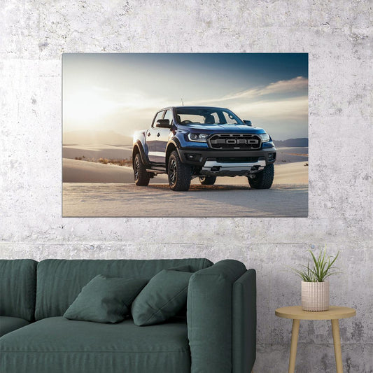Ford Ranger Raptor Suv Luxury Car Off Road Poster Wall Art Print Home Wall Decor - xonomax
