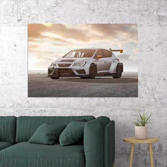 Cupra Tcr Sports Car Modified Car Automotive Poster Wall Art Print Home Wall Decor - xonomax