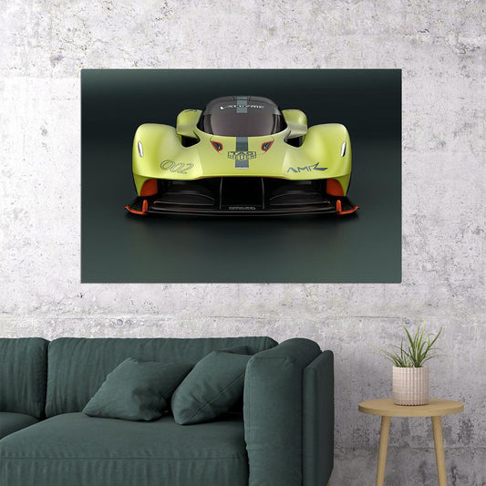 Aston Martin Valkyrie Amr Pro Sports Car Poster Wall Art Print Home Wall Decor - xonomax