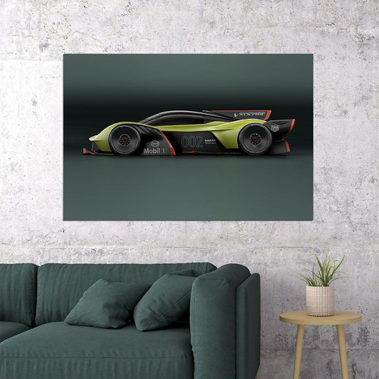 Aston Martin Valkyrie Amr Pro Racing Car Poster Wall Art Print Home Wall Decor - xonomax