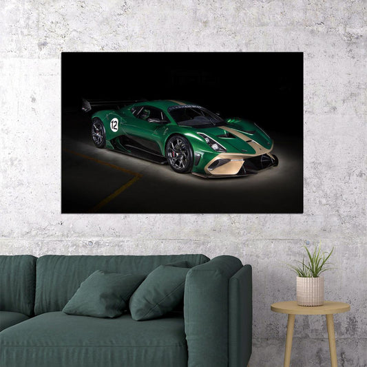 Brabham Bt62 Racing Car Classic Car Desing Poster Wall Art Print Home Wall Decor - xonomax
