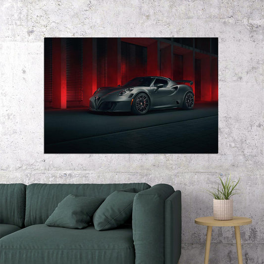 Alfa Romeo 4c Nemesis By Pogea Racing Car Desing Poster Wall Art Print Home Wall Decor - xonomax