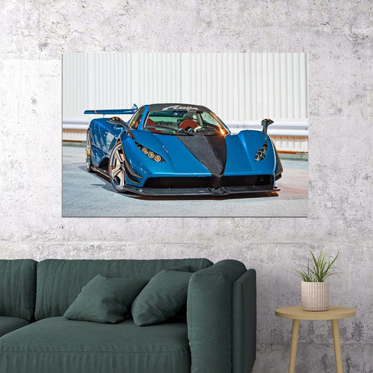 Pagani Zonda C12 S Anija Racing Car Auto Poster Wall Art Print Home Wall Decor - xonomax