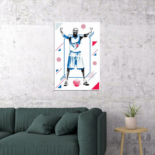 Allen Iverson Ai American Basketball Player Poster Wall Art Print Home Wall Decor - xonomax