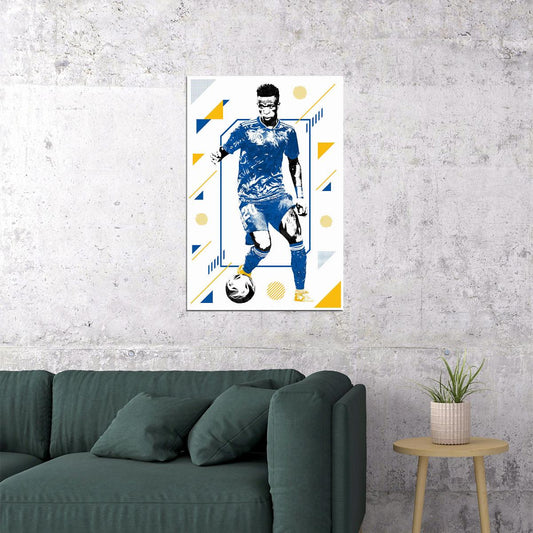 Vinicius Junior Brazil Football Soccer Player Poster Wall Art Print Home Wall Decor - xonomax