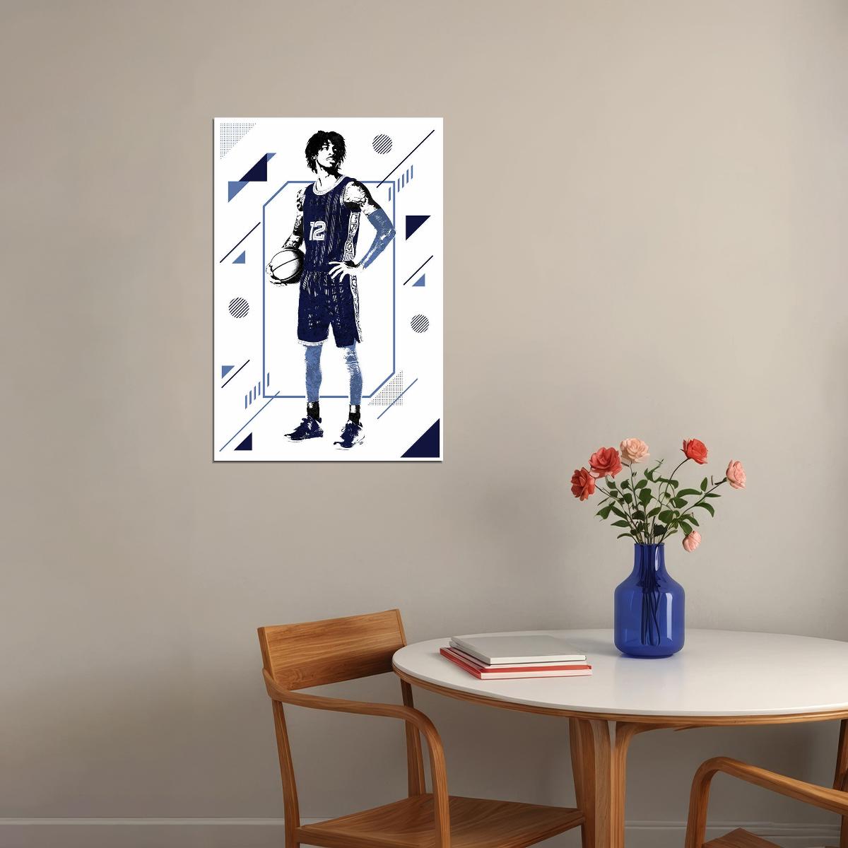 Ja Morant Memphis American Basketball Player Poster Wall Art Print Home Wall Decor - xonomax