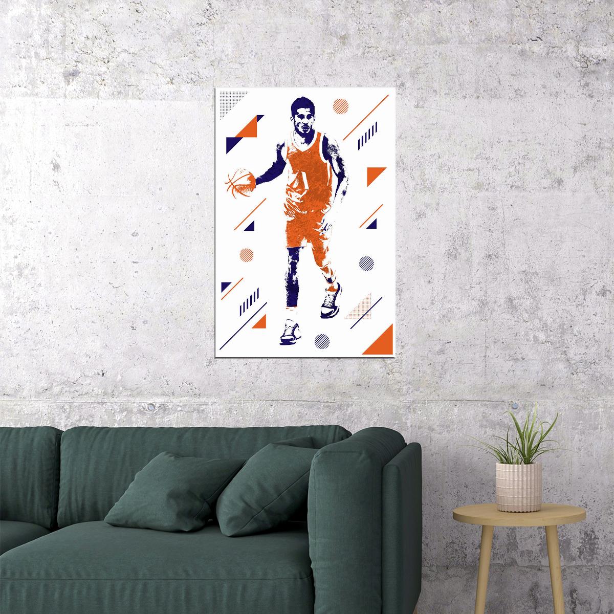 Devin Booker American Basketball Player Poster Wall Art Print Home Wall Decor - xonomax