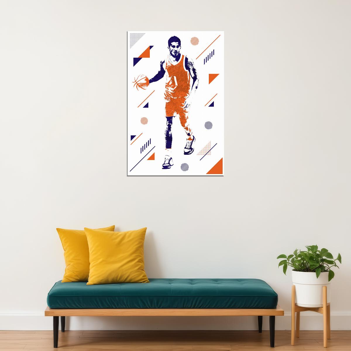 Devin Booker American Basketball Player Poster Wall Art Print Home Wall Decor - xonomax