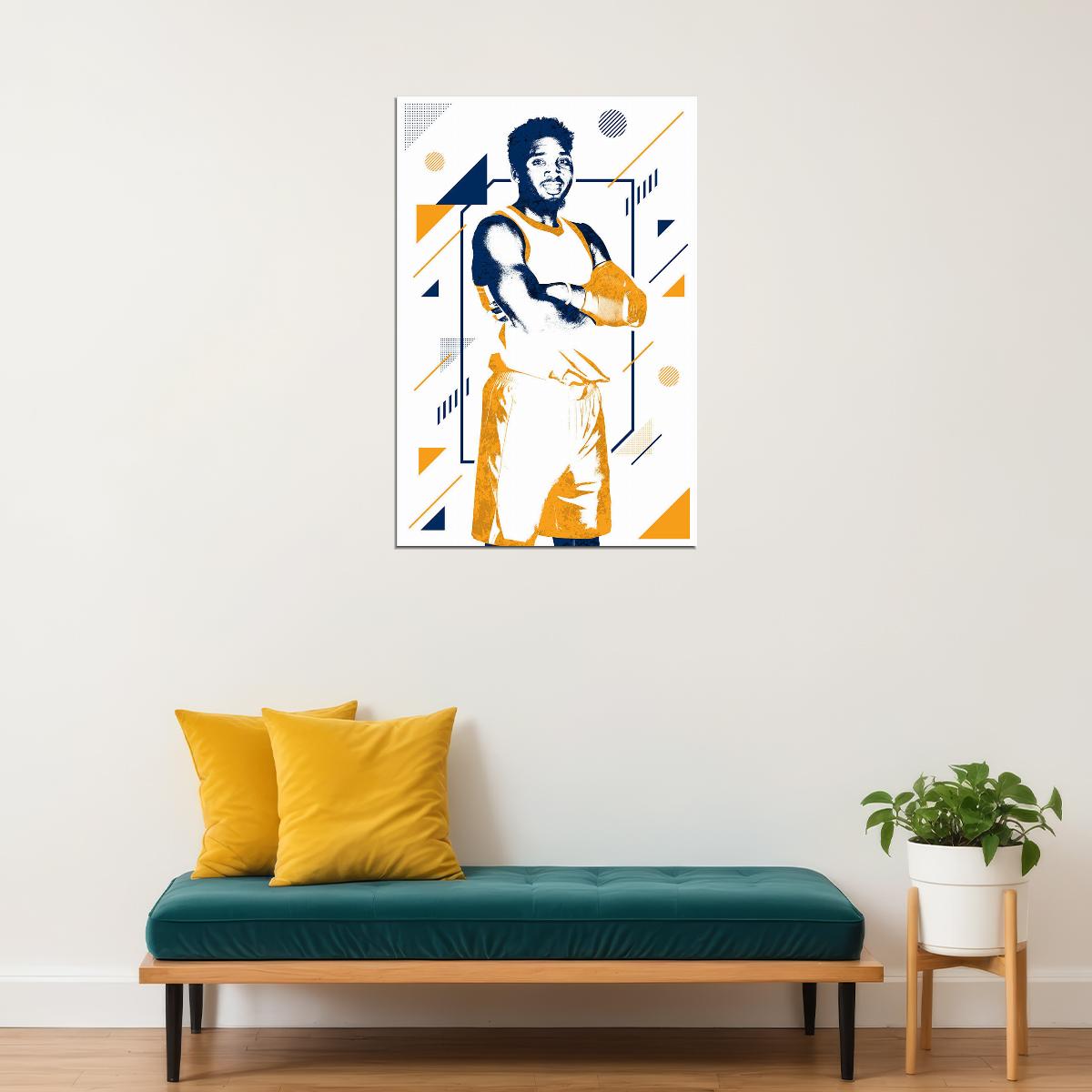Donovan Mitchell Utah Jazz Star Basketball Poster Wall Art Print Home Wall Decor - xonomax