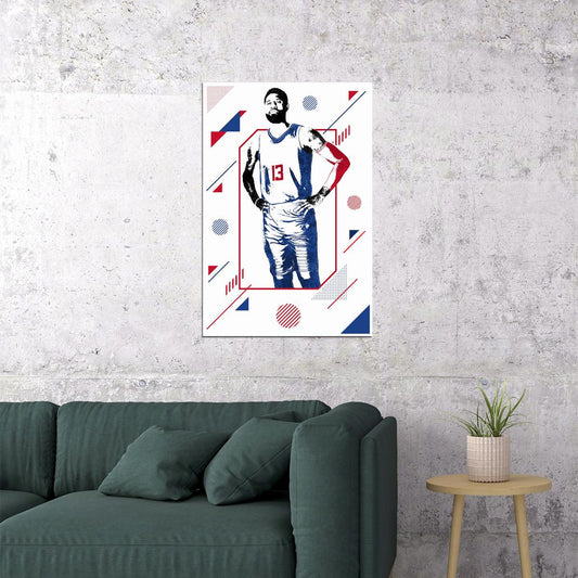 Paul George American Basketball Player Sports Poster Wall Art Print Home Wall Decor - xonomax