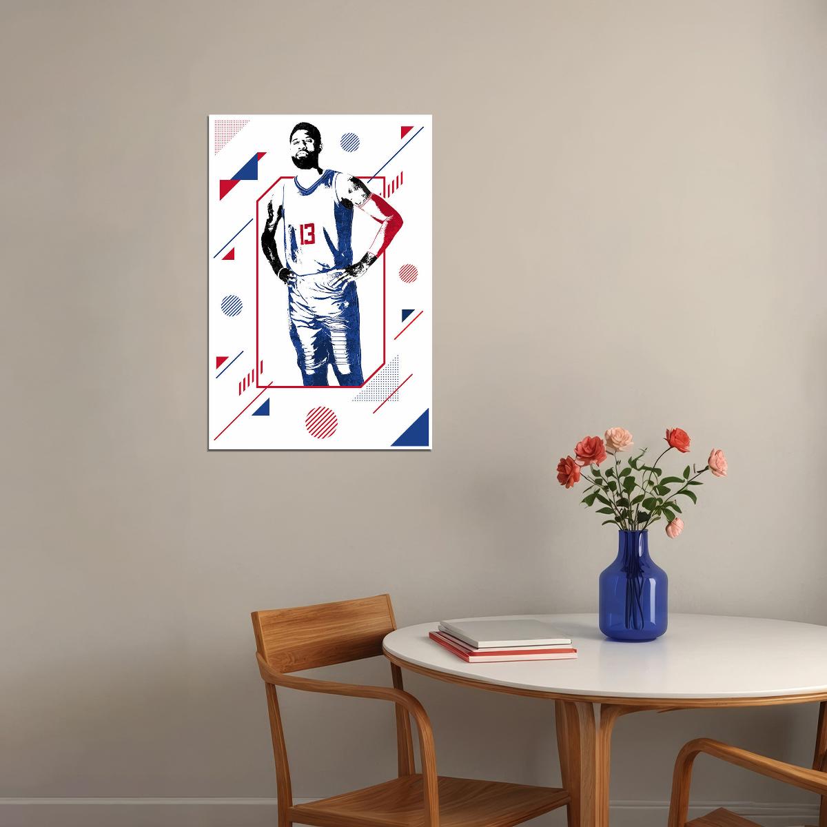 Paul George American Basketball Player Sports Poster Wall Art Print Home Wall Decor - xonomax