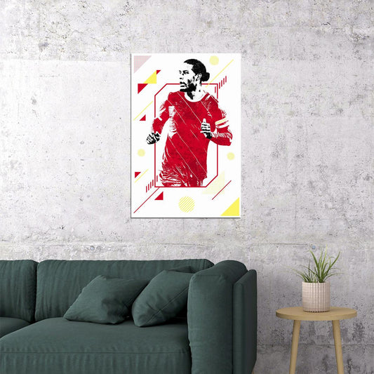 Virgil Van Dijk Football Soccer Player Sports Poster Wall Art Print Home Wall Decor - xonomax
