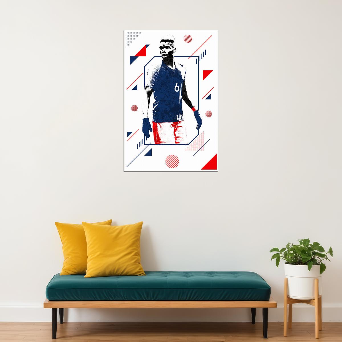 Paul Pogba France Football Soccer Athlete Poster Wall Art Print Home Wall Decor - xonomax