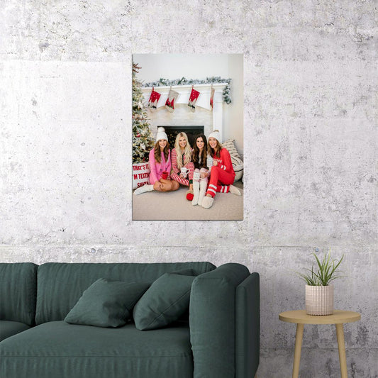 Pajama Party Three Female Models Picture Poster Wall Art Print Home Wall Decor - xonomax