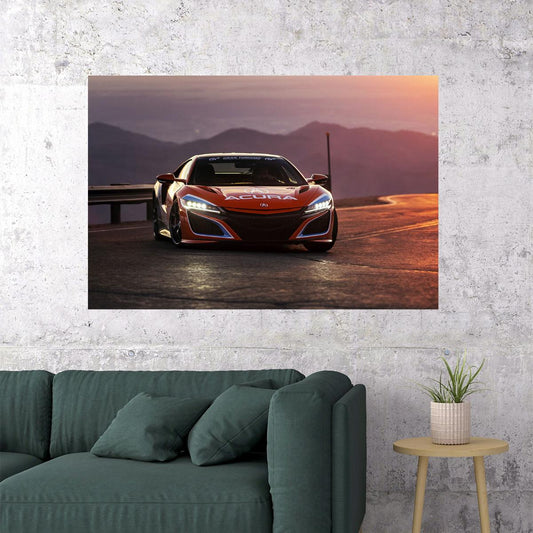 Acura Nsx Pikes Peak Pace Car Poster Wall Art Print Home Wall Decor - xonomax