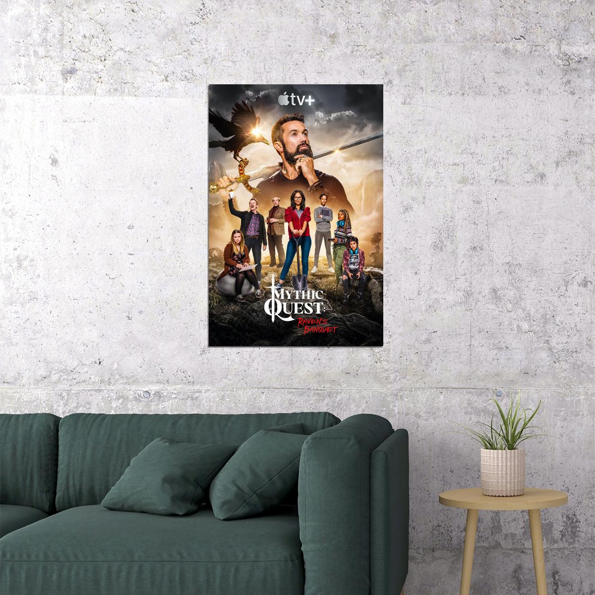 Mythic Quest Movie Comedi Adventure Poster Wall Art Print Home Wall Decor