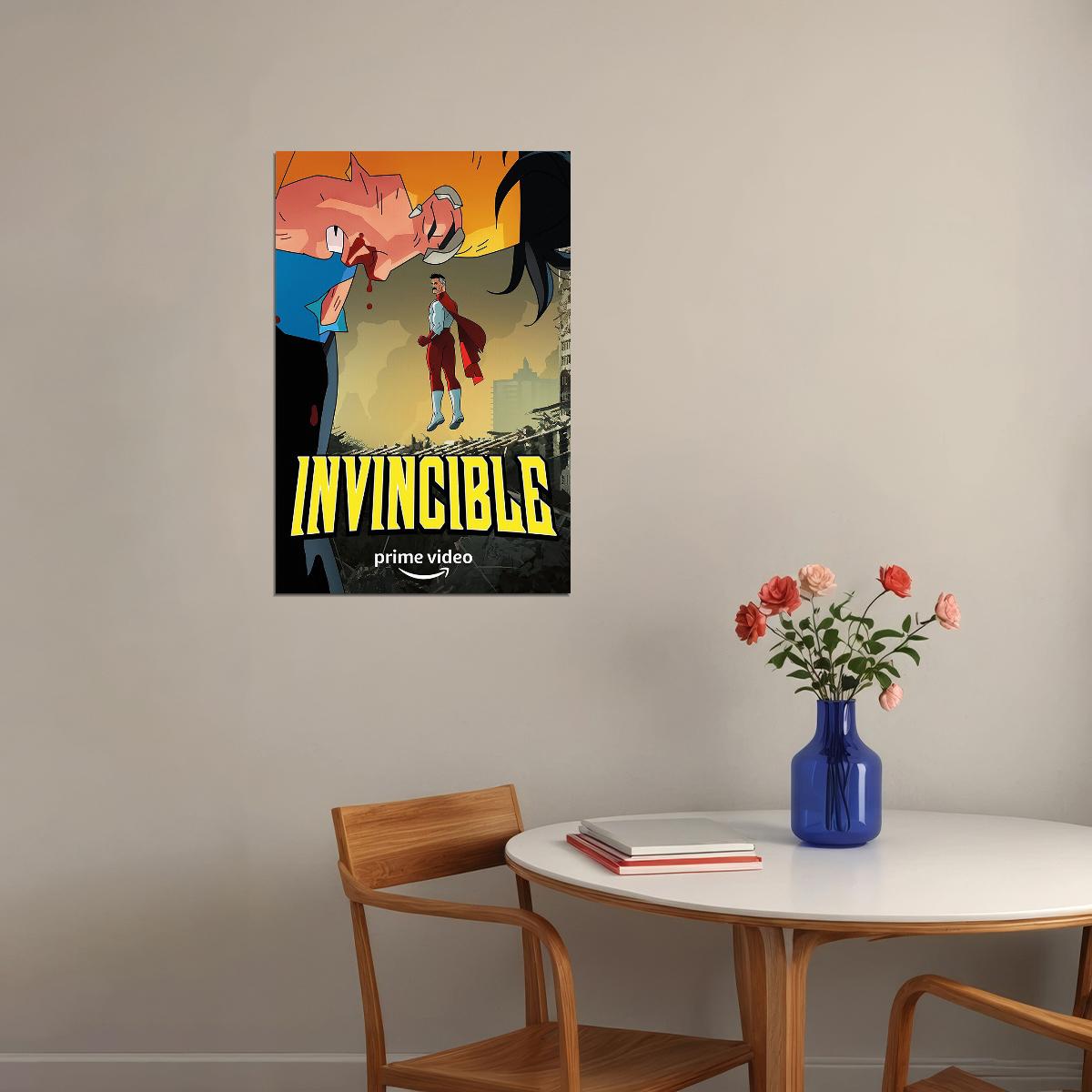Invincible Animation Comedy Fantasy Adventure Poster Wall Art Print Home Wall Decor