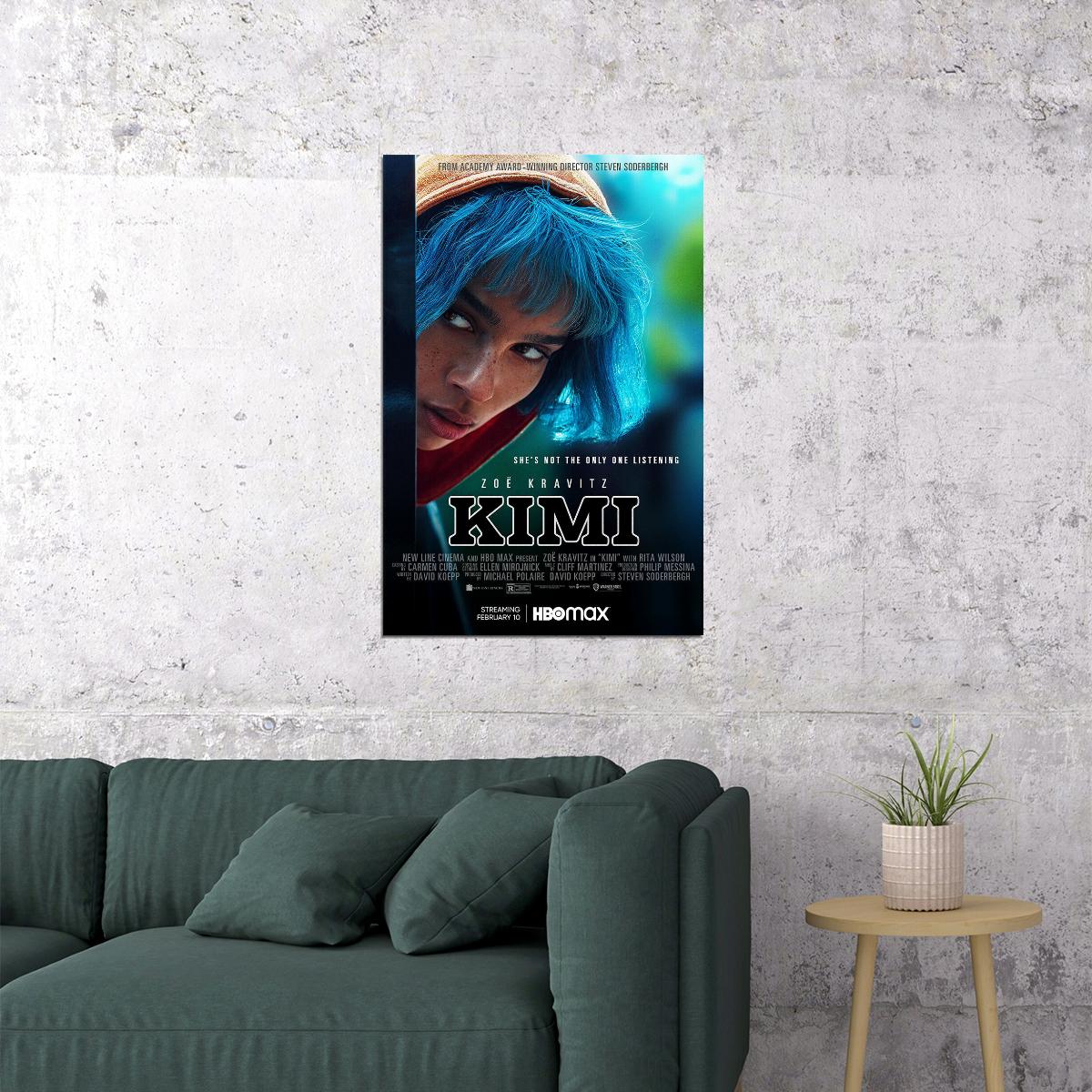Kimi Movie Crime Drama Thriller Action Poster Wall Art Print Home Wall Decor