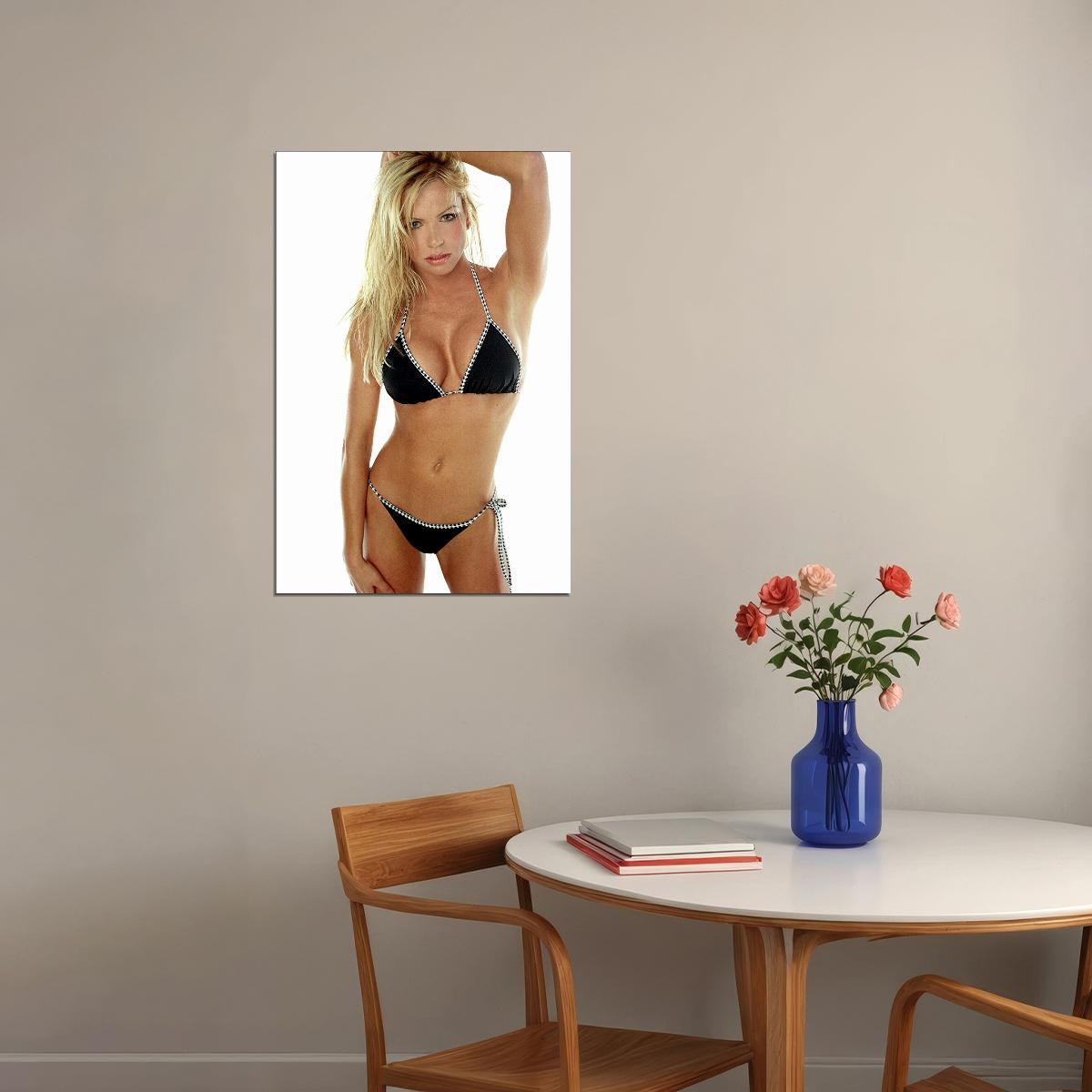 Nikki Ziering Sexy Female Model Blonde Model Poster Wall Art Print Home Wall Decor - xonomax