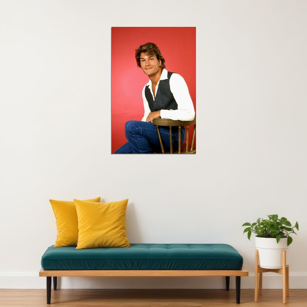 Patrick Swayze Movie Stars Actor Singer Poster Wall Art Print Home Wall Decor - xonomax