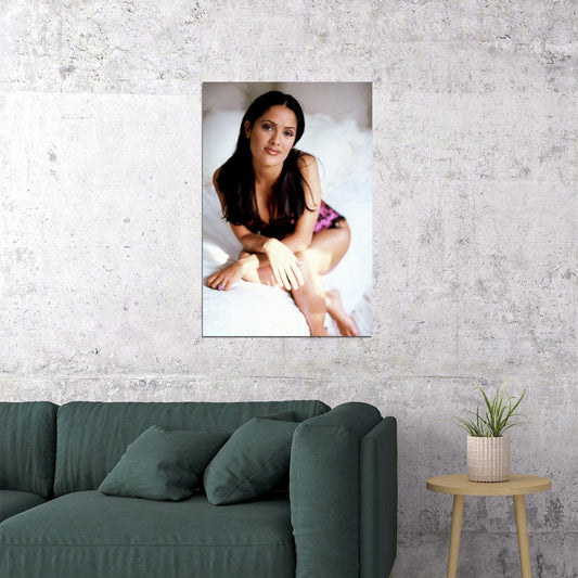 Actress Salma Hayek Sexy Low Cut Dress Poster Wall Art Print Home Wall Decor - xonomax