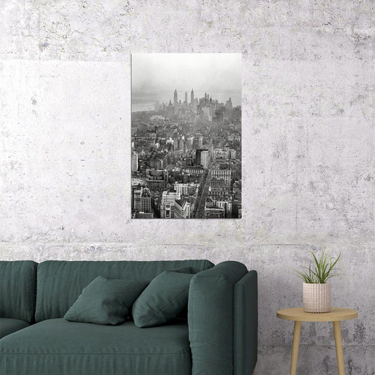 New York Cityscape 1931 Photo Landscape Poster Wall Art Print Home Wall Decor - xonomax