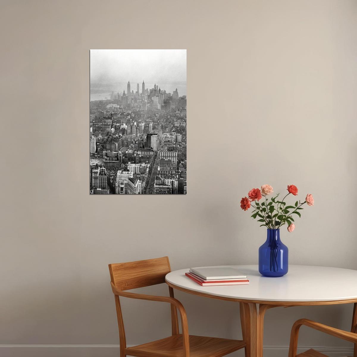 New York Cityscape 1931 Photo Landscape Poster Wall Art Print Home Wall Decor - xonomax