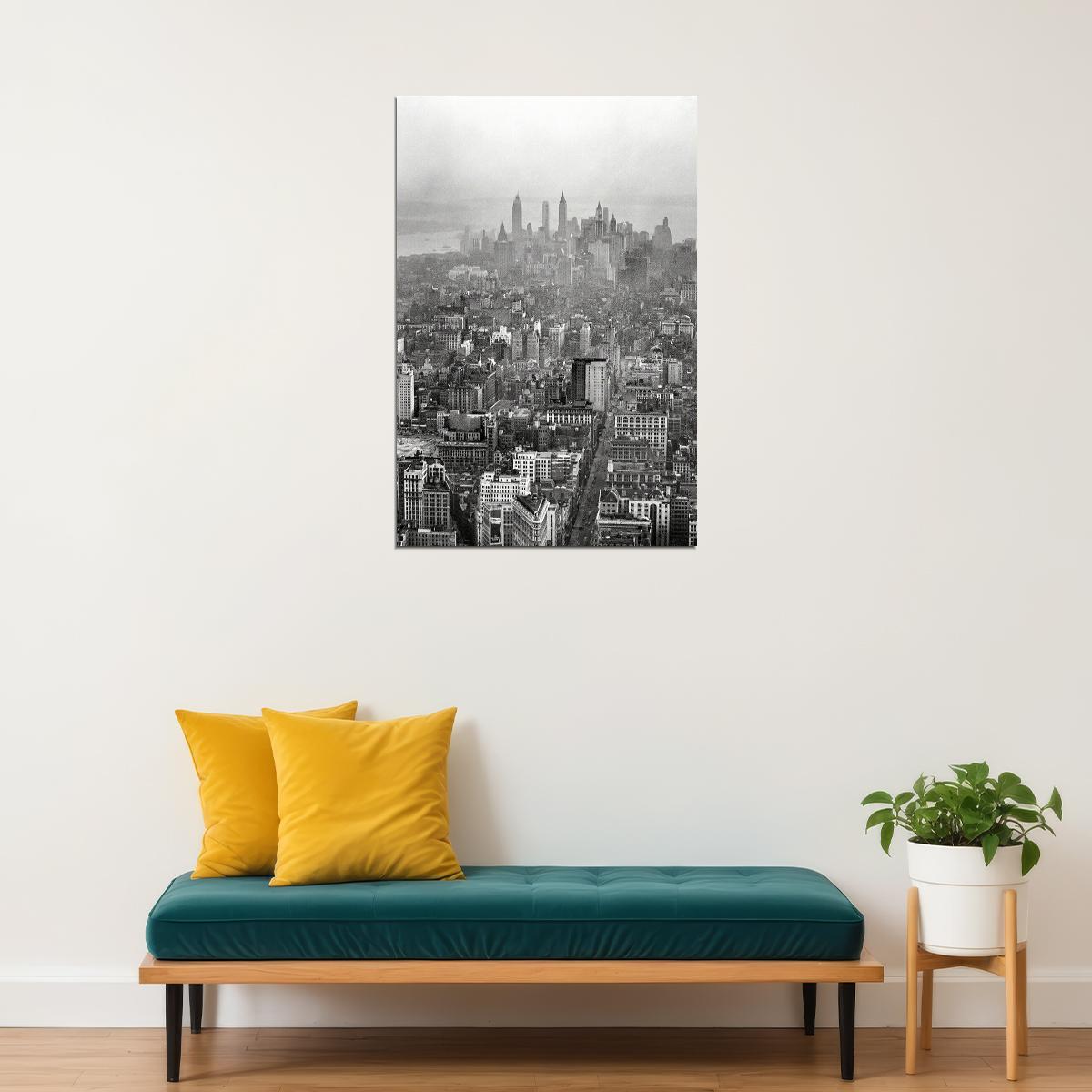 New York Cityscape 1931 Photo Landscape Poster Wall Art Print Home Wall Decor - xonomax