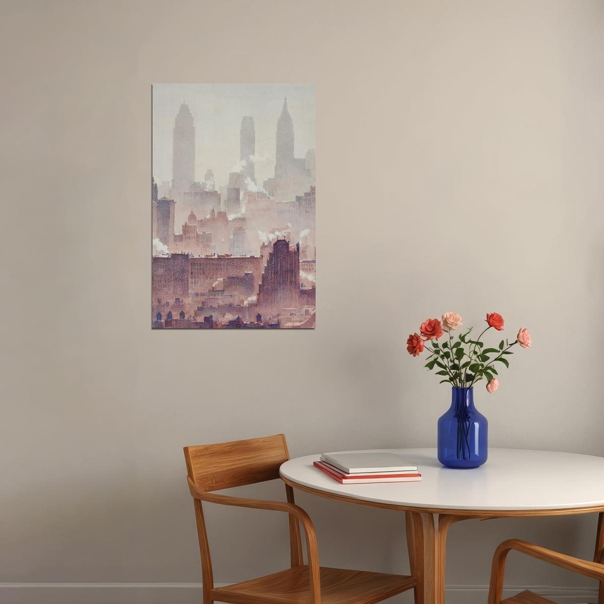 New York Cityscape 1931 Travel Photo Poster Wall Art Print Home Wall Decor - xonomax