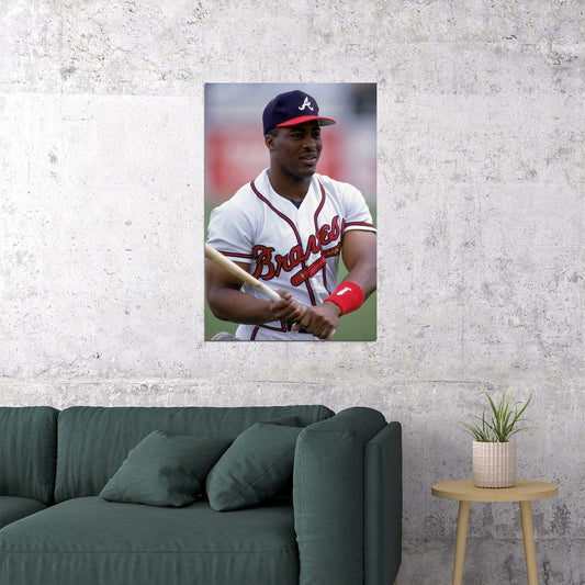 Baseball Ron Gant Athlete Atlanta Poster Wall Art Print Home Wall Decor - xonomax