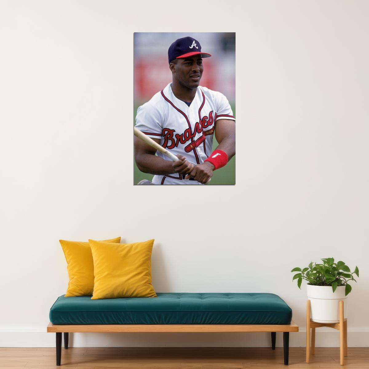 Baseball Ron Gant Athlete Atlanta Poster Wall Art Print Home Wall Decor - xonomax