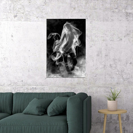 Holy Smoke Black White Picture Poster Wall Art Print Home Wall Decor - xonomax