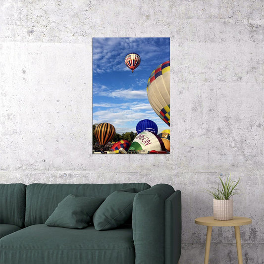 Ballooning Sports Landscape Poster Wall Art Print Home Wall Decor - xonomax