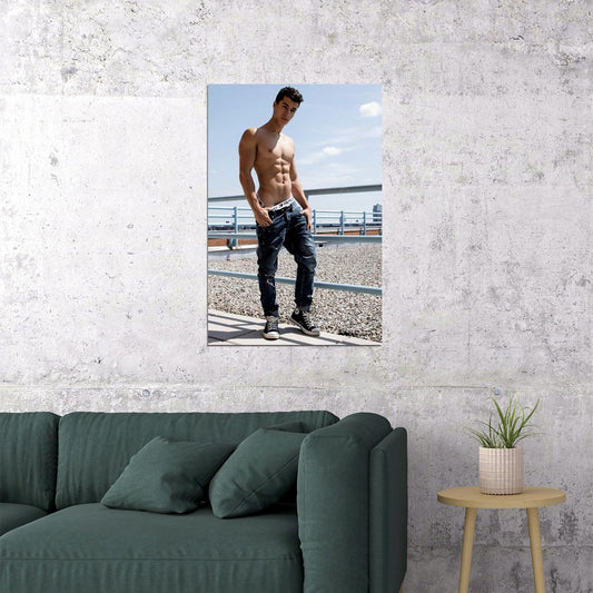 Student Body Workout Sexy Male Model Poster Wall Art Print Home Wall Decor - xonomax