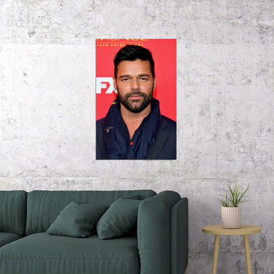 Ricky Martin Looking Across Artist Musician Poster Wall Art Print Home Wall Decor - xonomax