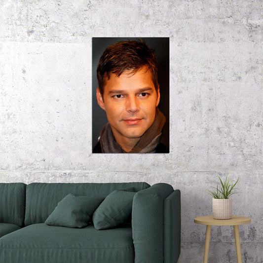 Ricky Martin Looking Across Musician Artist Poster Wall Art Print Home Wall Decor - xonomax