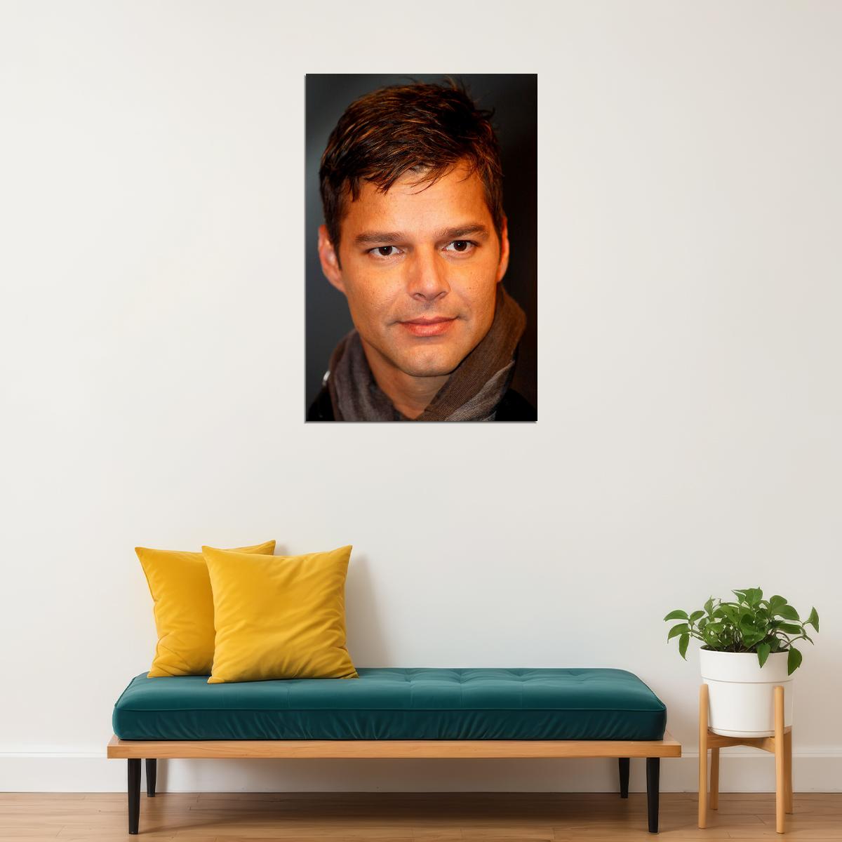 Ricky Martin Looking Across Musician Artist Poster Wall Art Print Home Wall Decor - xonomax
