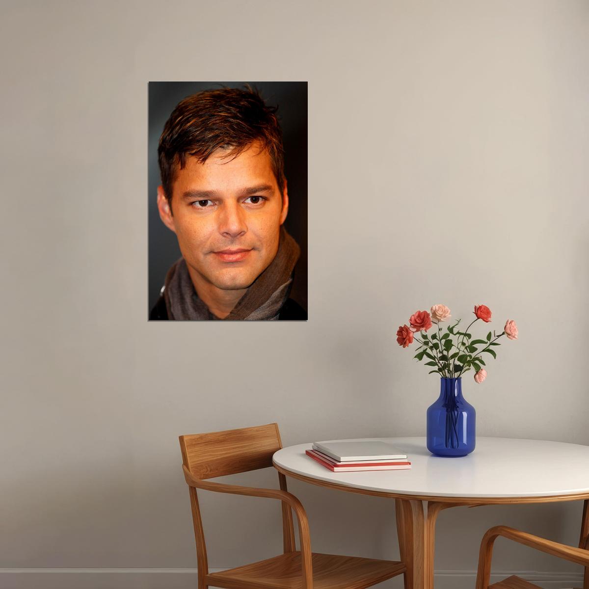 Ricky Martin Looking Across Musician Artist Poster Wall Art Print Home Wall Decor - xonomax