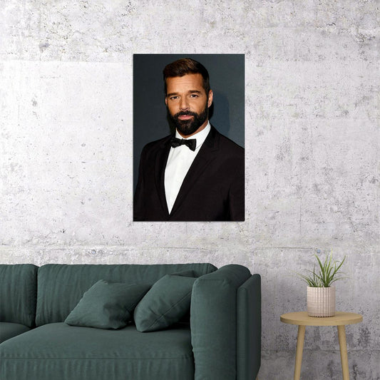 Ricky Martin With Suit Artist Songwriter Writer Poster Wall Art Print Home Wall Decor - xonomax