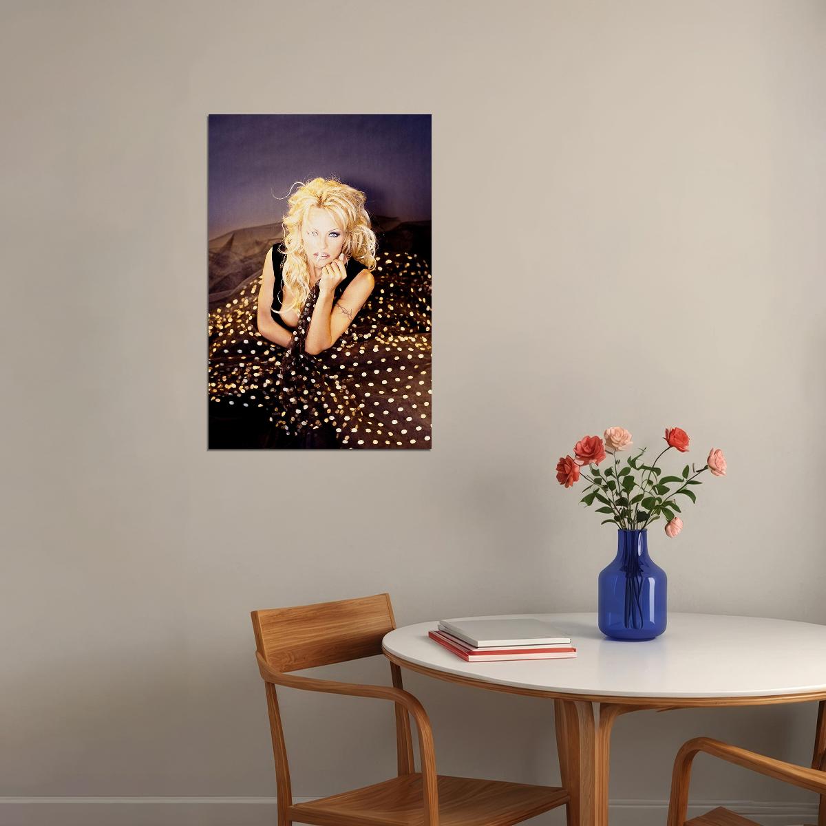 Pamela Pam Anderson Sexy Model Black Actress Poster Wall Art Print Home Wall Decor - xonomax