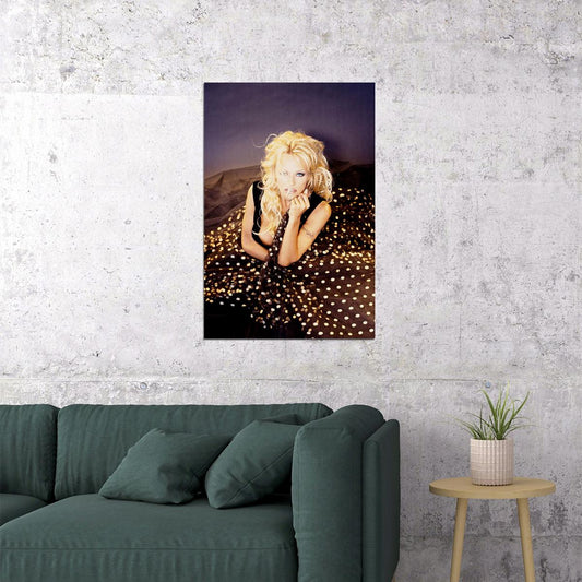 Pamela Pam Anderson Sexy Model Black Actress Poster Wall Art Print Home Wall Decor - xonomax